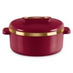 MILTON Curve 2500 Inner Stainless Steel Casserole, 2.15 litres, Maroon | BPA Free | Food Grade | Easy to Carry | Easy to Store | Chapati | Roti | Curd Maker - Image 6