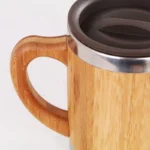 Bamboo Thermos Coffee Mug - Image 4