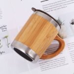Bamboo Thermos Coffee Mug - Image 5