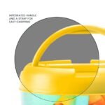 MILTON New Brunch Inner Stainless Steel Lunch Box, 590 ml, Yellow - Image 5