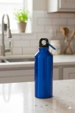Lightweight Aluminium Water Bottle for Gym, School & Travel – (Blue) 500 ml Water Bottle (Set of 1, Blue) - Image 2