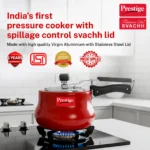 Prestige Nakshatra Duo Plus Svachh Handi 3L Induction Bottom Pressure Cooker (Aluminium) - Image 3