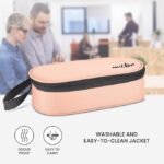 MILTON Express Meal Lunch Box (2 Round Inner Steel Leak Proof Containers with Click Lock Lids 380 ml Each) with Unisex Bag, Peach, Odour Proof, Food Grade - Image 5
