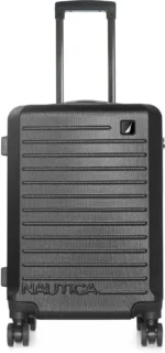 NAUTICA Small Cabin Suitcase (49 cm) 8 Wheels - Small 20-inch Carry-On Trolley - Black