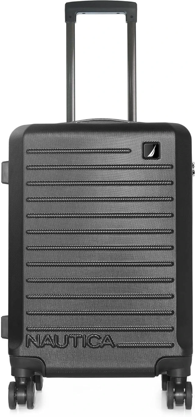 N1 NAUTICA Small Cabin Suitcase (49 cm) 8 Wheels - Small 20-inch Carry-On Trolley - Black - Image 1
