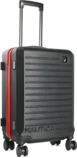 NAUTICA Small Cabin Suitcase (49 cm) 8 Wheels - Small 20-inch Carry-On Trolley - Black - Image 2