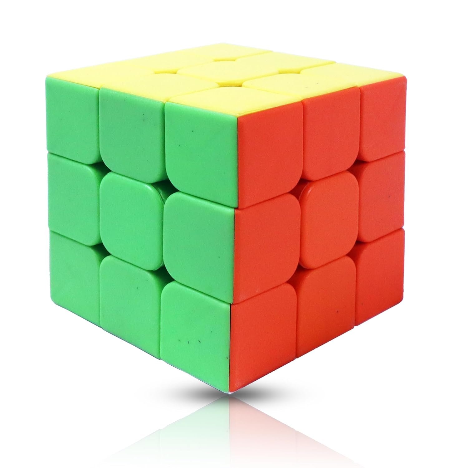 RC1 Rubik Cube High Stability Stickerless - 3X3X3 Speed Cube, Multi Color, Kids and Professionals - Image 1