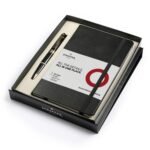 Sheaffer Gift Set 300 | G9325 Glossy Black with Gold Tone Trim Ballpoint Pen with Medium Notebook | Premium Gift Set - Image 5