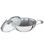 Prestige TRIPLY HexaMagic Kadai | Durable Honeycomb Non-Stick Structure | Low Oil Consumption | Metal Spoon Friendly | Gas & Induction Compatible | 15Y Product & 3Y Coating Warranty| ISI