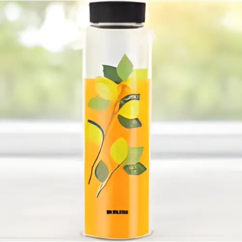 Unuploaded-26 VIVA GLASS BOTTLE WITH LID - Image 1