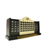 Personalized Classic Matte Black Pencil Pen Holder Stand with Clock,Calendar & Mobile Stand For Office & Corporate Gifts Desk Organizer - Image 2