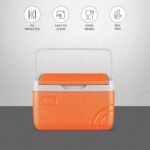 Milton Super Chill 3 PU Insulated Ice Pail 2.06 litres with Portable Handle, Chiller, Ice Cubes Storage Bucket, Cooler Box for Travel Party Car Picnic Road Trip, Orange - Image 2