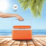 Milton Super Chill 3 PU Insulated Ice Pail 2.06 litres with Portable Handle, Chiller, Ice Cubes Storage Bucket, Cooler Box for Travel Party Car Picnic Road Trip, Orange - Image 4
