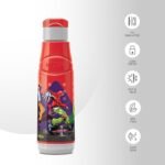 Milton Kool Fun 600 Plastic Insulated Water Bottle with for Kids, 510 ml, Red | School | Picnic | Sipper Bottle | Leak Proof | BPA Free | Food Grade | Easy to Carry - Image 4