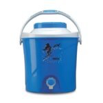 Milton Kool Stallion 10 Insulated Plastic Water Jug, 1 Piece, 9.7 litres, Blue | Food Grade | Easy to Carry | BPA Free | Ideal for Travel | Picnic | Homes | Office | Shops | Clinics