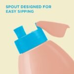 Milton Marvel Kool Elite 600 Insulated Water Bottle for School Kids I Food Grade I Leak Proof Flip Top Lid, Easy to Carry Loop, Insulated Thermo Sipper Bottle for Kids,492 ml,Sky Blue (Iron Man print) - Image 3
