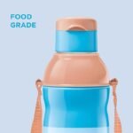 Milton Marvel Kool Elite 600 Insulated Water Bottle for School Kids I Food Grade I Leak Proof Flip Top Lid, Easy to Carry Loop, Insulated Thermo Sipper Bottle for Kids,492 ml,Sky Blue (Iron Man print) - Image 4