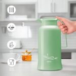 Milton Crystal 1500 Vacuum Insulated Inner Glass Hot or Cold Flask, 1500 ml, Green - Image 5