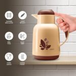 Milton Nancy 1000 Vacuum Insulated Inner Glass Hot or Cold Flask, 1 Litre, Cinnamon | Easy to Carry | BPA Free | Easy Grip | Food Grade | Odour Proof | Leak Proof - Image 3