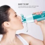 Milton Kool Nectar 900 Plastic Insulated Water Bottle, 700 ml Each, Purple & Sky Blue | Portable | Leak-Proof Flip Top Cap |Easy Grip | Hot or Cold | School | Office | Sports | Travel Bottle - Image 7