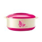 Milton Orchid 1500 Inner Stainless Steel Serving Casserole with Lid, PU Insulated Kitchen Hot Pot, Keeps Food hot & Fresh for Roti, Biryani, 1260 ml, Pink - Image 4