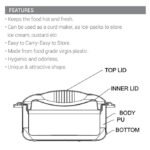 Milton Orchid 1500 Inner Stainless Steel Serving Casserole with Lid, PU Insulated Kitchen Hot Pot, Keeps Food hot & Fresh for Roti, Biryani, 1260 ml, Pink - Image 2
