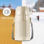 Milton Precious 500 Plastic Insulated Flask, 480 ml, Ivory | BPA Free | Food Grade | Odour Free | Easy Grip | Easy to Carry | Light Weight | School | Kids | Picnic - Image 4