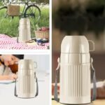 Milton Precious 500 Plastic Insulated Flask, 480 ml, Ivory | BPA Free | Food Grade | Odour Free | Easy Grip | Easy to Carry | Light Weight | School | Kids | Picnic - Image 5