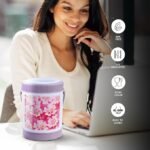 MILTON Sheriff Tiffin 4 Stainless Steel Containers, 3 litres, Purple | PU Insulated | Food Grade | Easy to Carry | Hot & Cold | Office | Outdoors | Food Grade - Image 7
