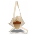 Cotton Canvas Tote Bag with Cork Base, Long Shoulder Straps, Natural Beige, Pack of 2 - Image 4