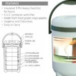 Milton Trojan 5 Insulated Tiffin, 5 Stainless Steel Containers, 1000 ml Each, Green | Lunch Box | PU insulated | BPA Free | Food Grade | Easy to Carry | Odourless - Image 2